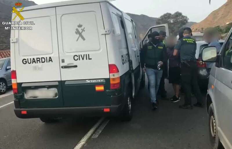 Imagen de las detenciones (Foto TA)